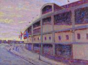 Chicago Art:  Painting of Wrigley Field, home of the White Sox