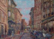 Painting of Boston’s North End