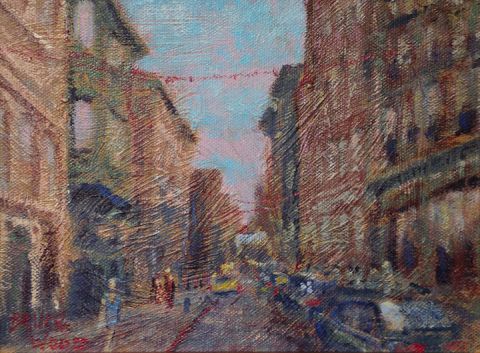 Painting of North End, Boston