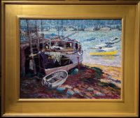 Cape Ann- Gloucester painting- framed