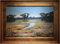 painting of salt-marsh wetland